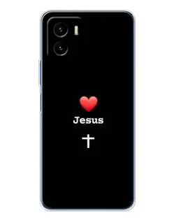 Чехол для Vivo Y19s Pro с картинкой «Сердце - Jesus» Чехол для Vivo Y19s Pro с картинкой «Сердце - Jesus»