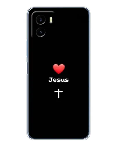 Чехол для Vivo Y19s Pro с картинкой «Сердце - Jesus»