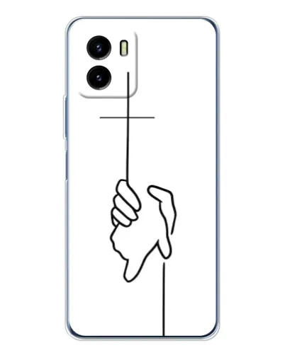 Чехол для Vivo Y19s Pro с картинкой «Рука держит»