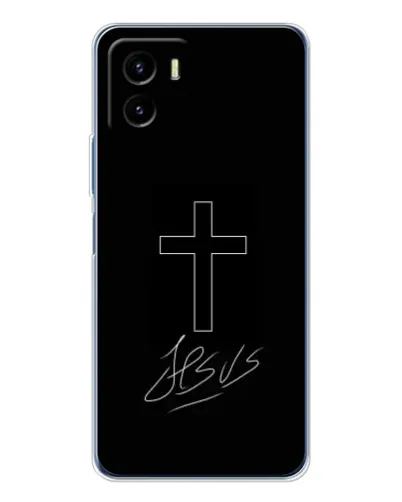 Чехол для Vivo Y19s Pro с картинкой «Графический крест Jesus» Чехол для Vivo Y19s Pro с картинкой «Графический крест Jesus»
