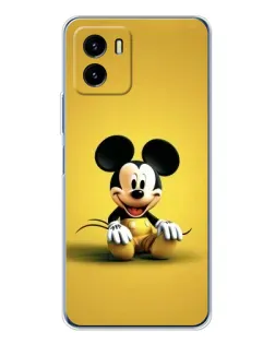 Чехол для Vivo Y19s Pro с картинкой «Микки на желтом»
