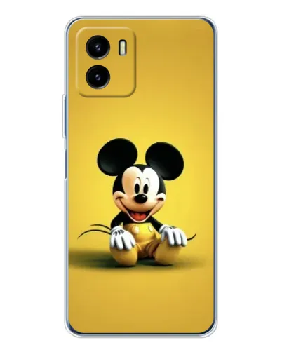 Чехол для Vivo Y19s Pro с картинкой «Микки на желтом»