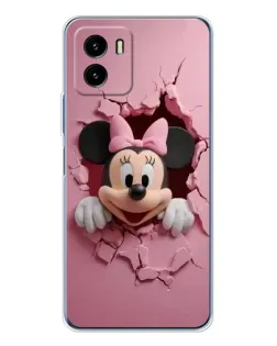 Чехол для Vivo Y19s Pro с картинкой «Минни сквозь стену»