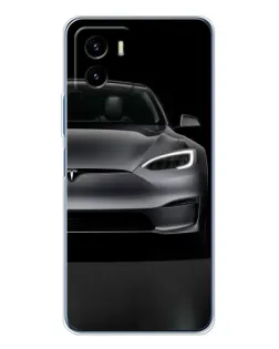 Чехол для Vivo Y19s Pro с картинкой «Tesla Model S Look»
