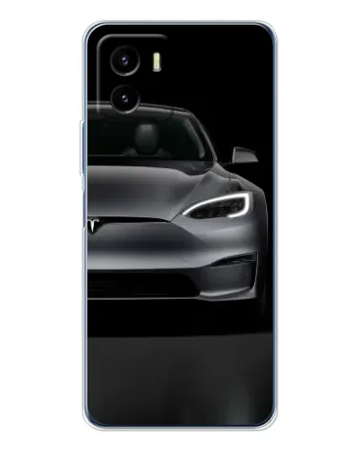 Чехол для Vivo Y19s Pro с картинкой «Tesla Model S Look»