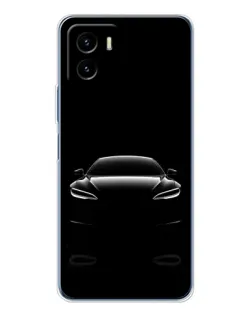 Чехол для Vivo Y19s Pro с картинкой «Силуэт Tesla Night»
