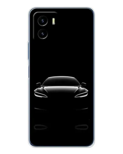 Чехол для Vivo Y19s Pro с картинкой «Силуэт Tesla Night»