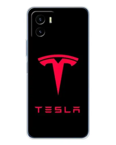 Чехол для Vivo Y19s Pro с картинкой «Tesla Red Logo»
