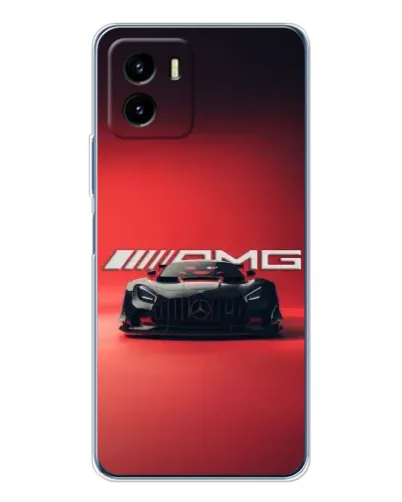 Чехол для Vivo Y19s Pro с картинкой «Mercedes AMG — красная линия»