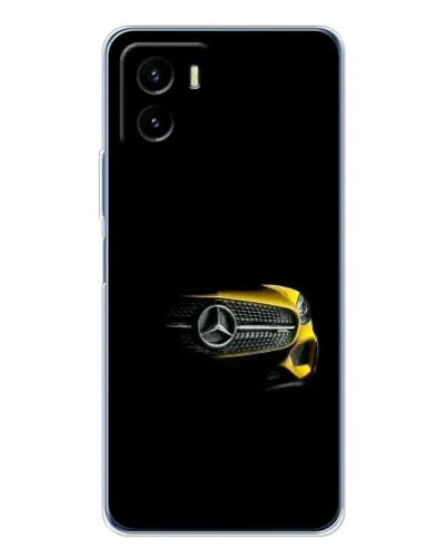 Чехол для Vivo Y19s Pro с картинкой «Mercedes — ретро стиль»