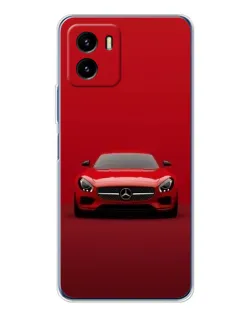 Чехол для Vivo Y19s Pro с картинкой «Красный Mercedes AMG»