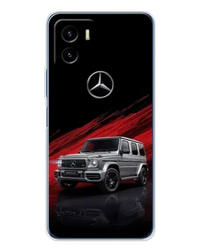 Чехол для Vivo Y19s Pro с картинкой «Mercedes G-Class красный»