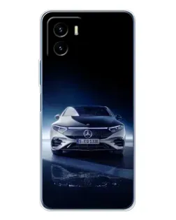 Чехол для Vivo Y19s Pro с картинкой «Ночной Mercedes EQ»