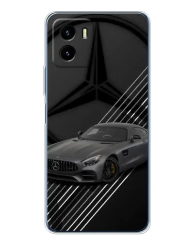 Чехол для Vivo Y19s Pro с картинкой «Mercedes AMG — графика»