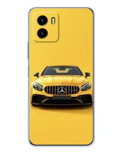 Чехол для Vivo Y19s Pro с картинкой «Желтый Mercedes GT»