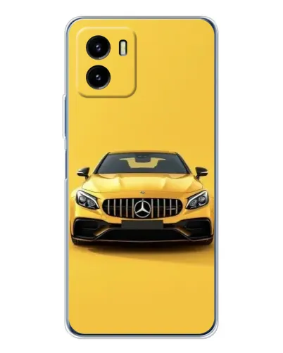 Чехол для Vivo Y19s Pro с картинкой «Желтый Mercedes GT»