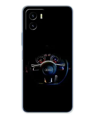 Чехол для Vivo Y19s Pro с картинкой «Салон Audi — руль»