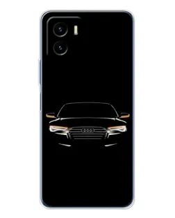 Чехол для Vivo Y19s Pro с картинкой «Audi — ночной контур»
