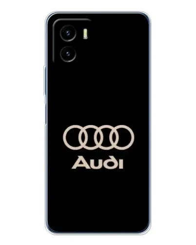 Чехол для Vivo Y19s Pro с картинкой «Audi — золотой логотип»