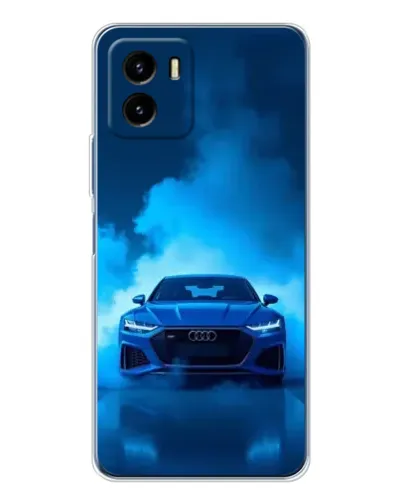 Чехол для Vivo Y19s Pro с картинкой «Audi — голубая энергия»