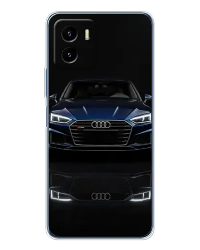 Чехол для Vivo Y19s Pro с картинкой «Audi — ночное отражение»