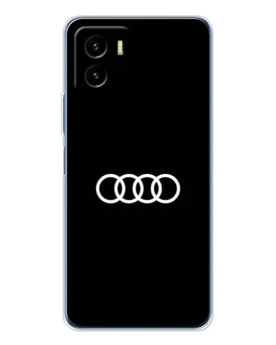 Чехол для Vivo Y19s Pro с картинкой «Audi White Logo»