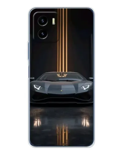 Чехол для Vivo Y19s Pro с картинкой «Lamborghini золотые линии» Чехол для Vivo Y19s Pro с картинкой «Lamborghini золотые линии»