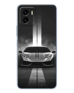 Чехол для Vivo Y19s Pro с картинкой «Lamborghini симметрия дорог»