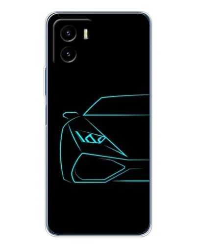 Чехол для Vivo Y19s Pro с картинкой «Голубой силуэт Lamborghini» Чехол для Vivo Y19s Pro с картинкой «Голубой силуэт Lamborghini»