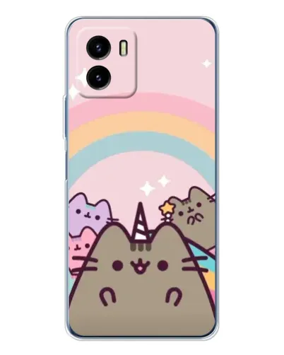 Чехол для Vivo Y19s Pro с картинкой «Единорог Pusheen»