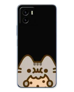 Чехол для Vivo Y19s Pro с картинкой «Пушин на черном»