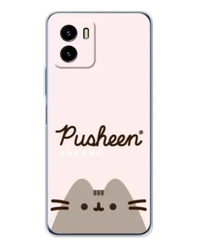 Чехол для Vivo Y19s Pro с картинкой «Pusheen логотип»
