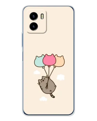 Чехол для Vivo Y19s Pro с картинкой «Пушин на шариках»
