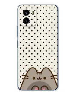 Чехол для Vivo Y19s Pro с картинкой «Пушин в горошек»
