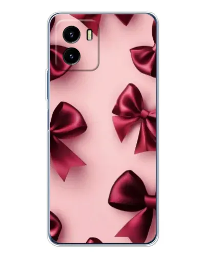 Чехол для Vivo Y19s Pro с картинкой «Бордовый атлас»