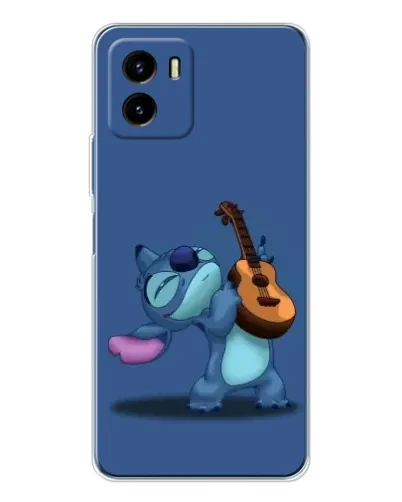 Чехол для Vivo Y19s Pro с картинкой «Стич с укулеле»