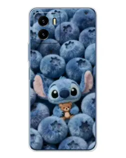Чехол для Vivo Y19s Pro с картинкой «Стич и голубика»