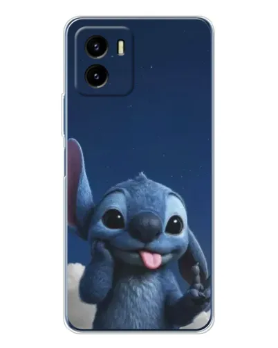 Чехол для Vivo Y19s Pro с картинкой «Стич в облаках»