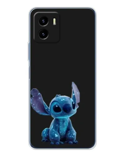 Чехол для Vivo Y19s Pro с картинкой «Стич на черном»