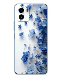 Чехол для Vivo Y19s Pro с картинкой «Голубой цветочный каскад» Чехол для Vivo Y19s Pro с картинкой «Голубой цветочный каскад»