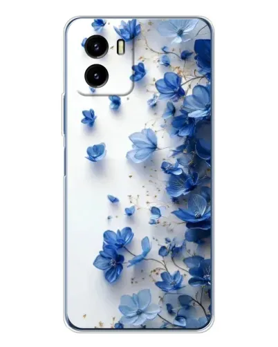 Чехол для Vivo Y19s Pro с картинкой «Голубой цветочный каскад» Чехол для Vivo Y19s Pro с картинкой «Голубой цветочный каскад»