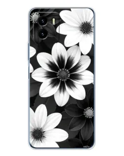 Чехол для Vivo Y19s Pro с картинкой «Монохромные астры» Чехол для Vivo Y19s Pro с картинкой «Монохромные астры»