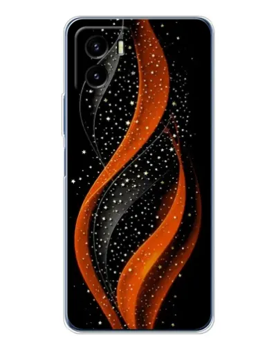 Чехол для Vivo Y19s Pro с картинкой «Огненная звездная волна»
