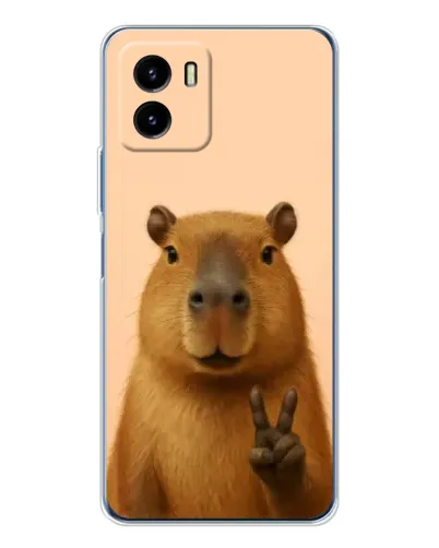 Чехол для Vivo Y19s Pro с картинкой «Капибара виктория» Чехол для Vivo Y19s Pro с картинкой «Капибара виктория»