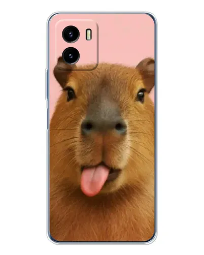 Чехол для Vivo Y19s Pro с картинкой «Капибара с языком» Чехол для Vivo Y19s Pro с картинкой «Капибара с языком»
