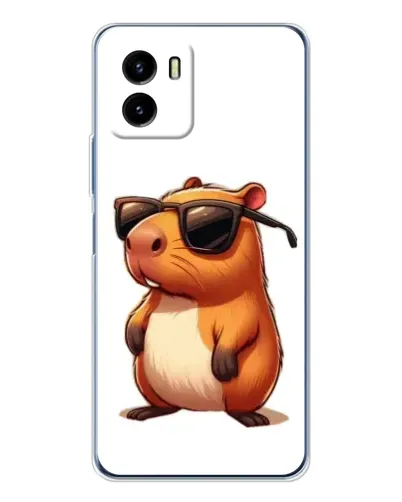 Чехол для Vivo Y19s Pro с картинкой «Капибара в очках» Чехол для Vivo Y19s Pro с картинкой «Капибара в очках»