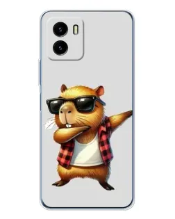 Чохол для Vivo Y19s Pro з картинкою «Капібара репер даб» Чохол для Vivo Y19s Pro з картинкою «Капібара репер даб»