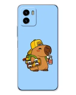 Чохол для Vivo Y19s Pro з картинкою «Капібара на скейті» Чохол для Vivo Y19s Pro з картинкою «Капібара на скейті»