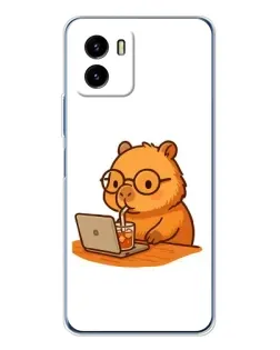 Чохол для Vivo Y19s Pro з картинкою «Капібара з ноутбуком» Чохол для Vivo Y19s Pro з картинкою «Капібара з ноутбуком»