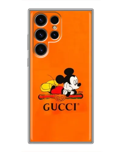 Чехол для Vivo Y19s с картинкой «Микки Маус Gucci — оранж» Чехол для Vivo Y19s с картинкой «Микки Маус Gucci — оранж»